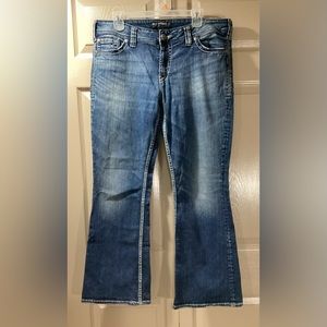 Women’s Silver Suki Surplus Boot cut Jeans Size 34/30